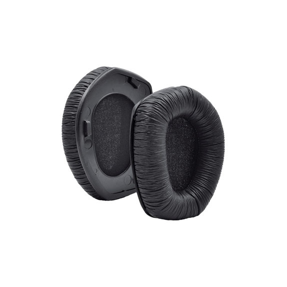 Náhradní Náušníky pro Sennheiser HDR175, RS175, Paměťová pěna + PU kůže, Černé, 1 pár