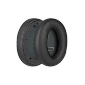 Náhradní Náušníky pro Anker Soundcore Life Q20, Paměťová pěna + PU kůže, Černé, 1 pár