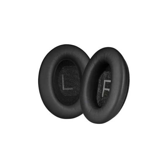 Náhradní Náušníky pro Bose QuietComfort 45, Paměťová pěna + PU kůže, Černé, 1 pár