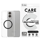 Pouzdro Urban Combat s černým QI pro Samsung Galaxy S25 Edge, Transparentní, PanzerGlass