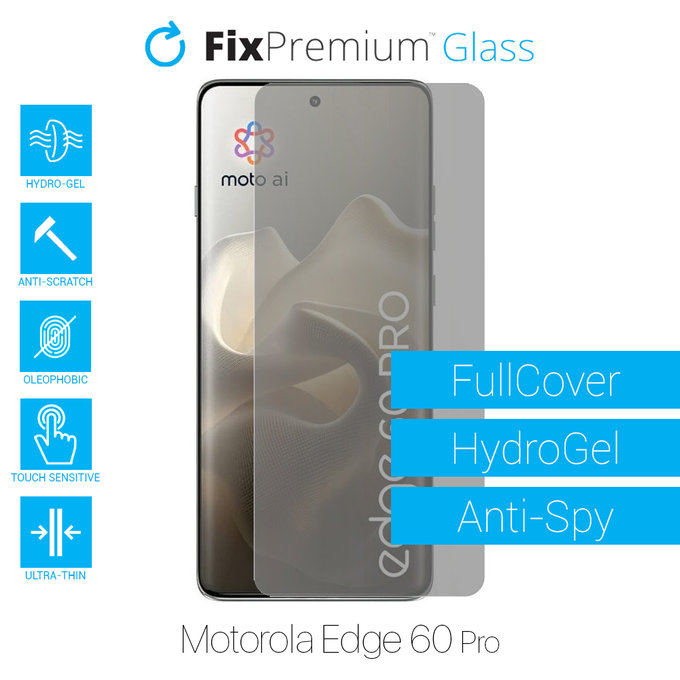 FixPremium HydroGel Anti-Spy - Ochranná Fólie pro Motorola Edge 60 Pro