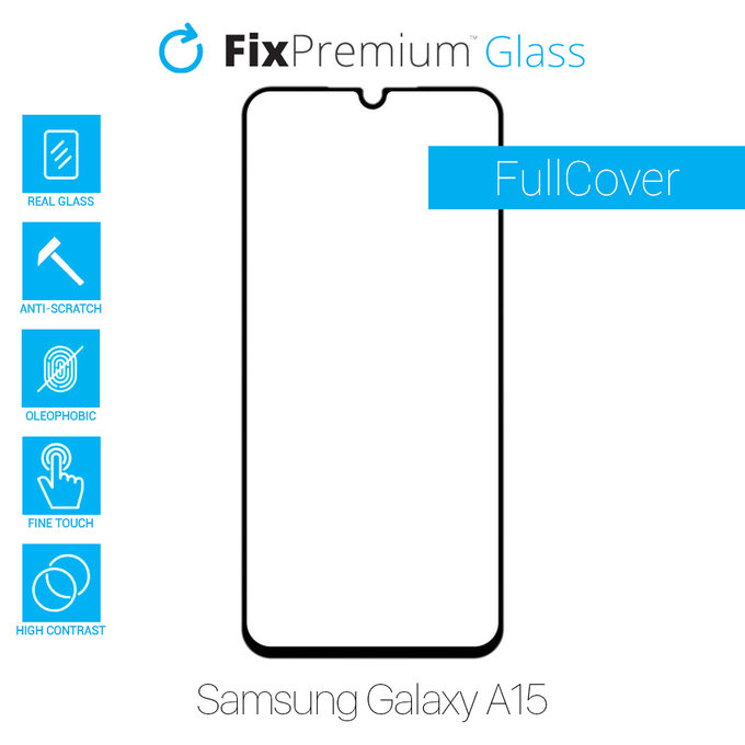FixPremium FullCover Glass - Tvrzené sklo pro Samsung Galaxy A15