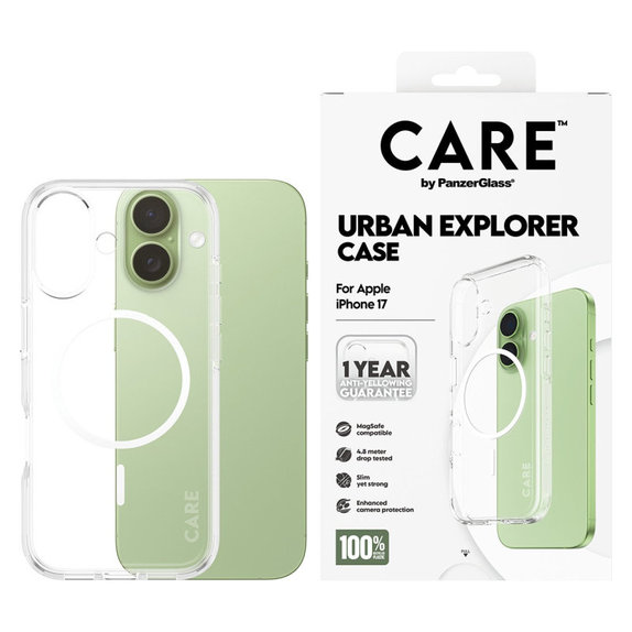 Pouzdro Urban Explorer s MagSafe pro iPhone 17, Bílá, CARE
