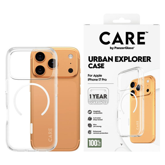 Pouzdro Urban Explorer s MagSafe pro iPhone 17 Pro, Bílá, CARE