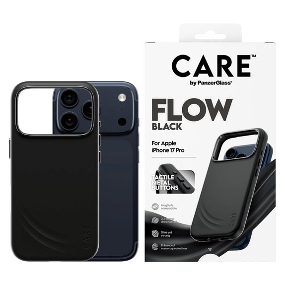 Pouzdro FLOW s MagSafe pro iPhone 17 Pro, Černá, CARE