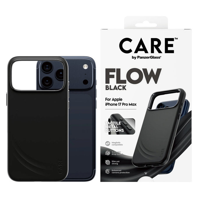 Pouzdro FLOW s MagSafe pro iPhone 17 Pro Max, černá, PanzerGlass
