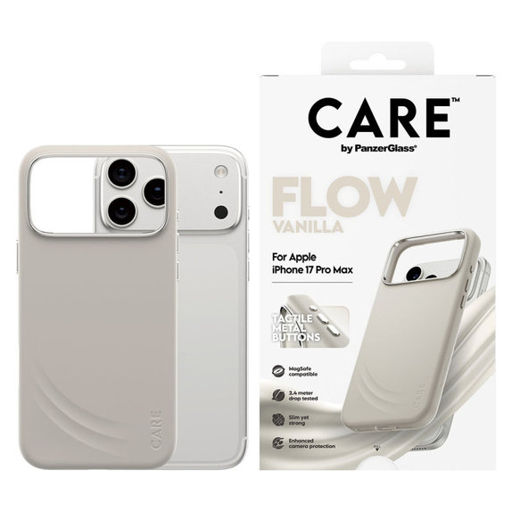 Pouzdro FLOW s MagSafe pro iPhone 17 Pro Max, Vanilla, CARE