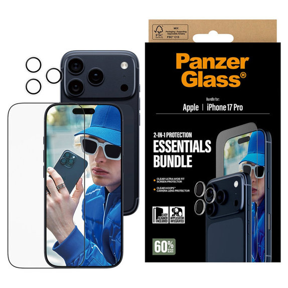 Bundle Essentials 2v1 pro iPhone 17 Pro, PanzerGlass