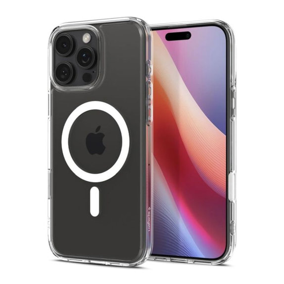 Spigen - Pouzdro Ultra Hybrid "T" s MagSafe pro iPhone 16 Pro, bílá