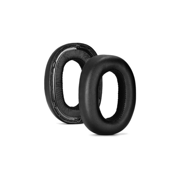Náhradní Náušníky pro AKG N700NC, Paměťová pěna + PU kůže, Černé, 1 pár