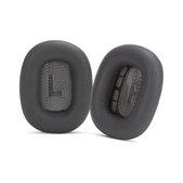 Náhradní Náušníky pro Apple AirPods Max, Paměťová pěna + Kůže, Černé, 1 pár