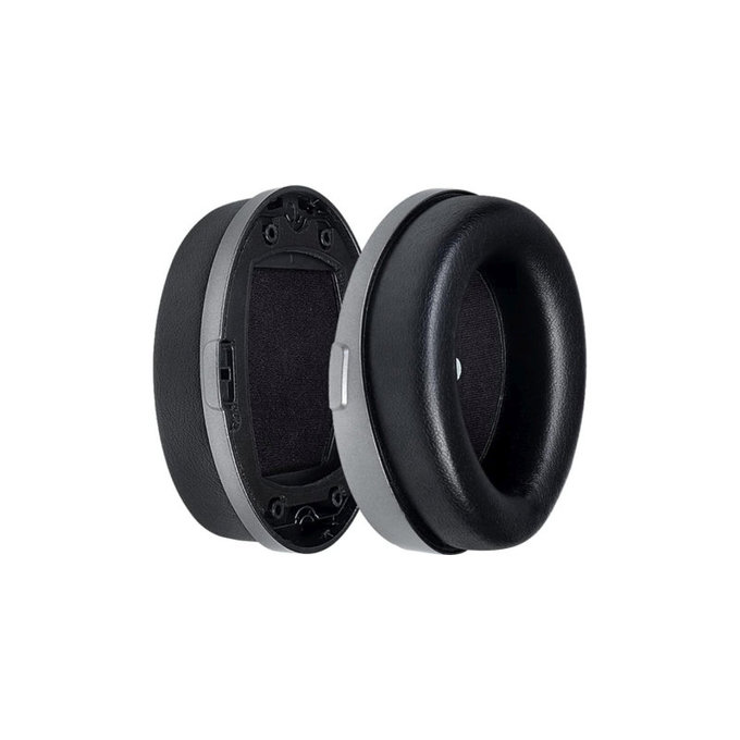 Náhradní Náušníky pro Kingston HyperX Cloud Orbit S, Paměťová pěna + PU kůže, Černé, 1 pár