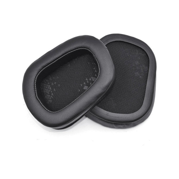 Náhradní Náušníky pro Logitech G633 Artemis, G933 Artemis, Paměťová pěna + PU kůže, Černé, 1 pár