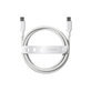 Kabel USB-C, 60 W, Racing, 1,2 m, stříbrnobílý, empower