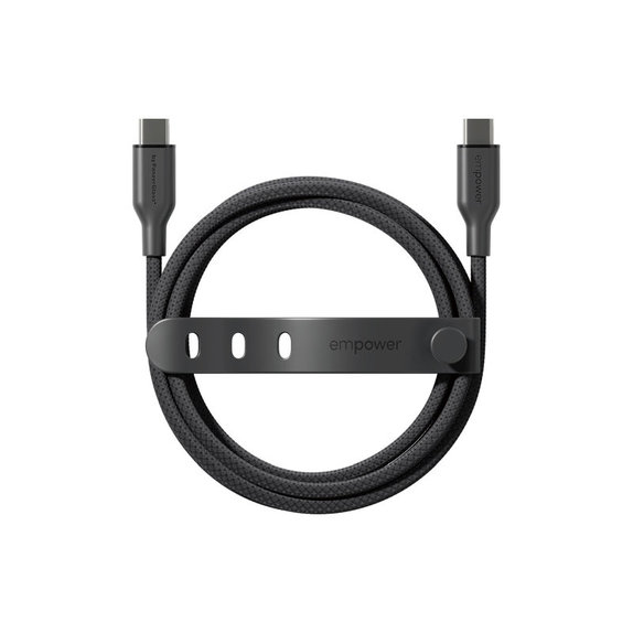 Kabel USB-C, 60 W, Racing, 2 m, Space Black, empower