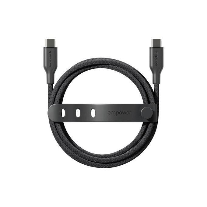Kabel USB-C, 60 W, Racing, 2 m, Space Black, empower