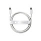 Kabel USB-C, 60 W, Racing, 2 m, Stříbrnobílá, empower