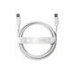 Kabel USB-C, 240 W, Racing, 2 m, Stříbrnobílá, empower