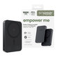 Bezdrátová PowerBank 10000 mAh, 20 W, kompatibilní s MagSafe, Qi2/USB-C, Space Black, empower