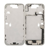 Apple iPhone 16 Pro Max - Střední Rám + Tlačítka Zapnutí, Hlasitosti a Kamery (White Titanium)
