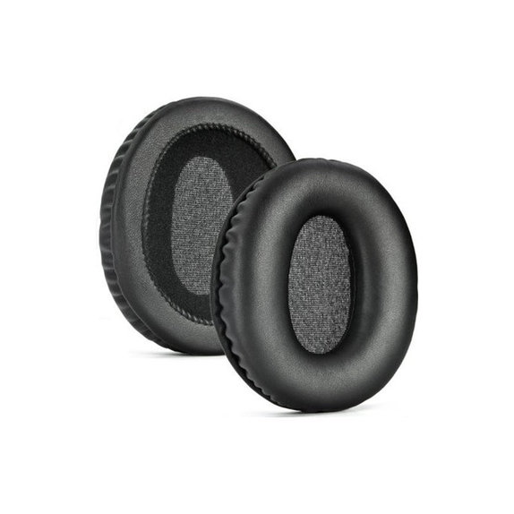 Náhradní Náušníky pro Audio-Technica ANC500BT, Paměťová pěna + PU kůže, Černé, 1 pár