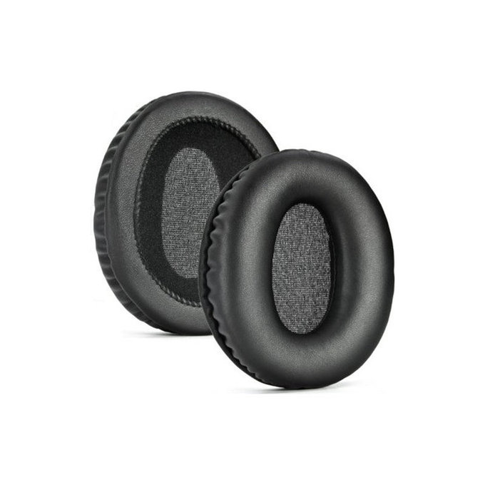 Náhradní Náušníky pro Audio-Technica ANC500BT, Paměťová pěna + PU kůže, Černé, 1 pár