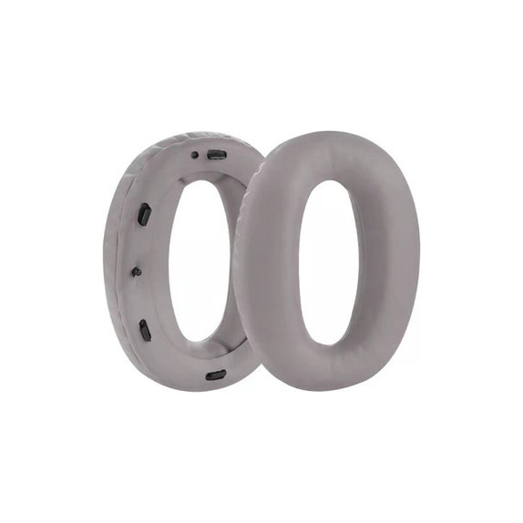 Náhradní Náušníky pro Sony MDR-1000X, WH-1000XM2, Paměťová pěna + PU kůže, Šedé, 1 pár