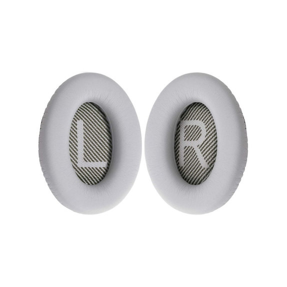 Náhradní Náušníky pro Bose QuietComfort 35, Paměťová pěna + PU kůže, Šedé, 1 pár