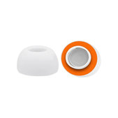 Náhradní Silikonové Špunty do Uší pro Apple AirPods 1, 2 Pro, M, Paměťová Pěna, Bílé