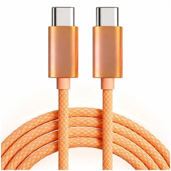 Kabel USB-C / USB-C s rychlým nabíjením, PD 60W, 1 m, oranžový