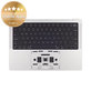 Horní rám klávesnice pro MacBook Pro 14", A2442 (2021), A2779 (2023), s klávesnicí US a baterií, Silver, 661-21973, Genuine Apple