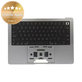 Horní rám klávesnice pro MacBook Pro 14", A2442 (2021), A2779 (2023), s klávesnicí US a baterií, Space Gray, 661-32210, Genuine Apple