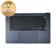 Horní rám klávesnice pro MacBook Air 15", A3114 (2024), s klávesnicí US a baterií, Midnight, 661-40269, Genuine Apple