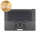 Horní rám klávesnice pro MacBook Pro 16", A3403 (2024), s klávesnicí US a baterií, Space Black, 661-42823, Genuine Apple