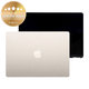 LCD displej pro MacBook Air 15", A3241 (2025), s předním sklem a krytem, Starlight, 661-50130, Genuine Apple