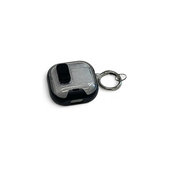 Silikonové pouzdro se stojánkem na telefon a karabinou pro AirPods 4, černé