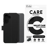 Pouzdro Wallet Kickstand pro Samsung Galaxy A56 5G, Černá, PanzerGlass