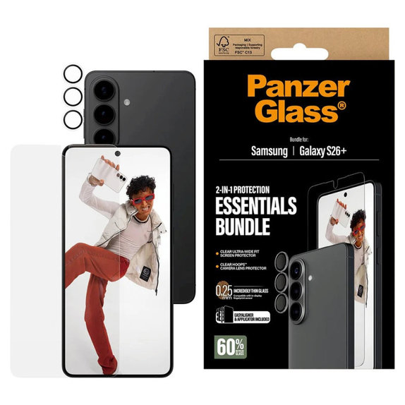 Bundle Essentials 2v1 pro Samsung S26+, PanzerGlass