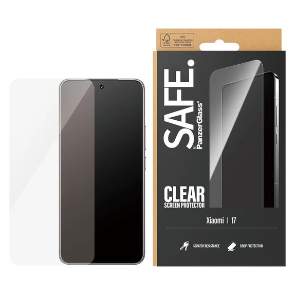 Tvrzené sklo UWF pro Xiaomi 17, Černá, SAFE by PanzerGlass