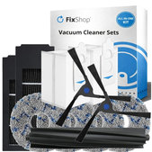 Sada náhradních dílů pro Ecovacs Deebot X2 Omni (1x Hlavní kartáč, 2x Filtr, 2x Boční kartáč, 4x Mopovací útěrka, 2x Sáček na prach)