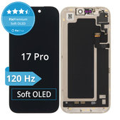 Displej Soft OLED 120Hz pro iPhone 17 Pro, Dotykové sklo s rámem, DIAGNOSTIC