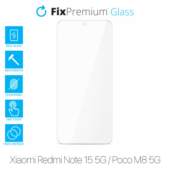 FixPremium Glass - Tvrzené sklo pro Xiaomi Redmi Note 15 5G, Poco M8 5G