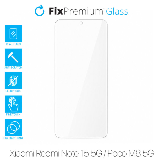 FixPremium Glass - Tvrzené sklo pro Xiaomi Redmi Note 15 5G, Poco M8 5G