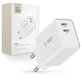 Síťová nabíječka C35W 2-PORT PD 35W, bílá, Tech-Protect