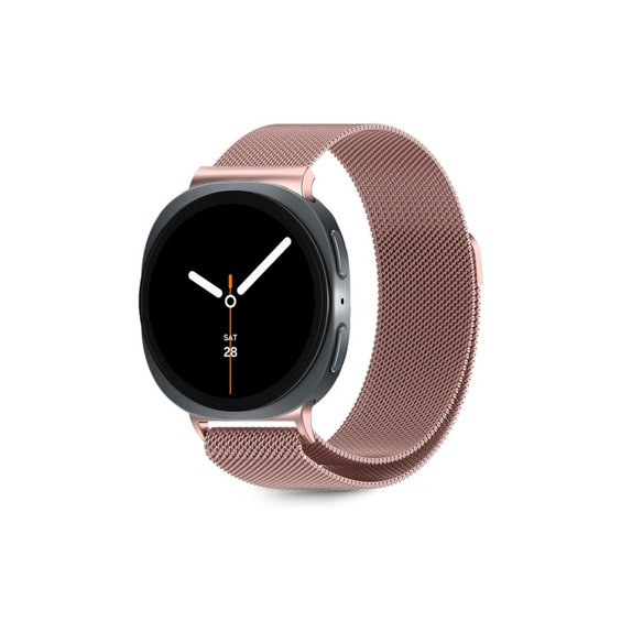Řemínek Milaneseband pro Samsung Watch 8 / 9 / Classic (40 / 44 / 46 mm), Rose Gold, Tech-Protect