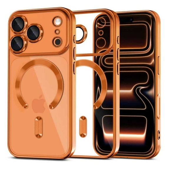 Pouzdro MagFlex MagSafe pro iPhone 17 Pro Max, Shiny Cosmic Orange, Tech-Protect
