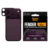 Ochranný kryt objektivu Fender pro iPhone 18 Pro, Dark Cherry, PanzerGlass