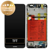 Huawei P Smart FIG-L31 - LCD Displej + Dotykové Sklo + Rám + Baterie (Black) - 02351SVJ, 02351SVD, 02351SVK Genuine Service Pack