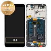 Huawei Y5p - LCD Displej + Dotykové Sklo + Rám + Baterie (Black) - 02353RJP Genuine Service Pack