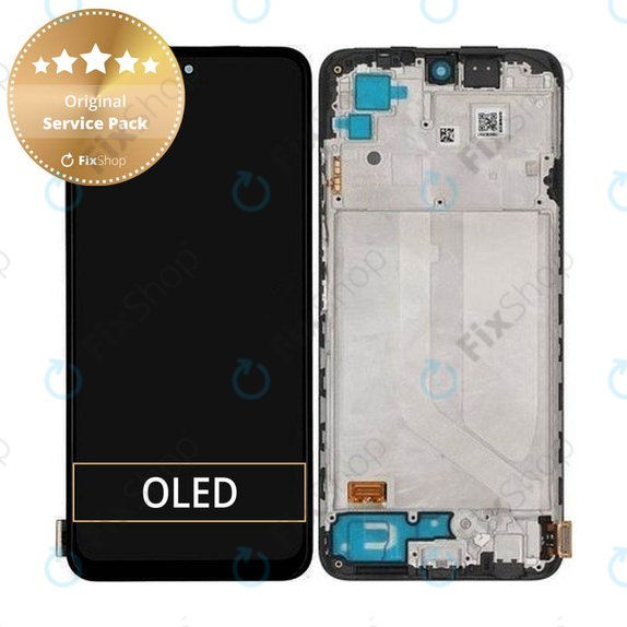 Xiaomi Redmi Note 10S - LCD Displej + Dotykové Sklo + Rám (Onyx Gray) - 5600020K7B00, 560002K7BN00 Genuine Service Pack